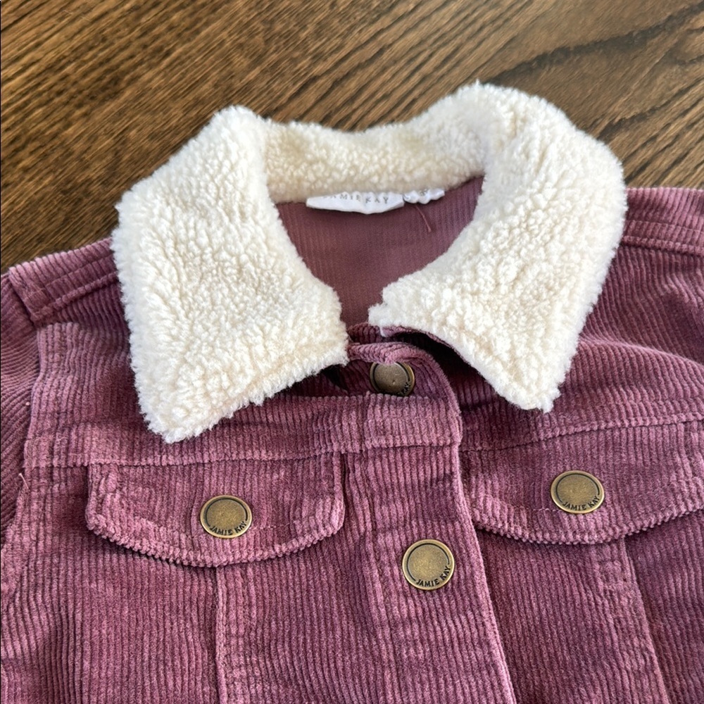 Jamie Kay Corduroy Jacket with Sherpa Collar - Picture 3 of 7
